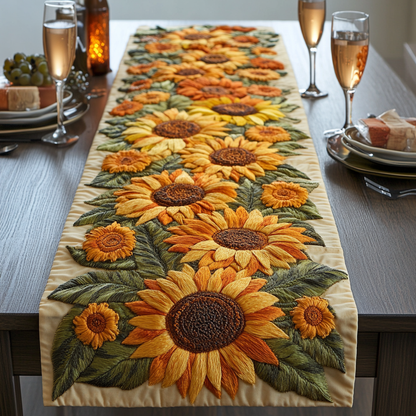 Autumn Rays Quilted Table Runner NCU0VH2378