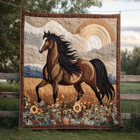 Autumn Rider Quilted Blanket NCU0XD081