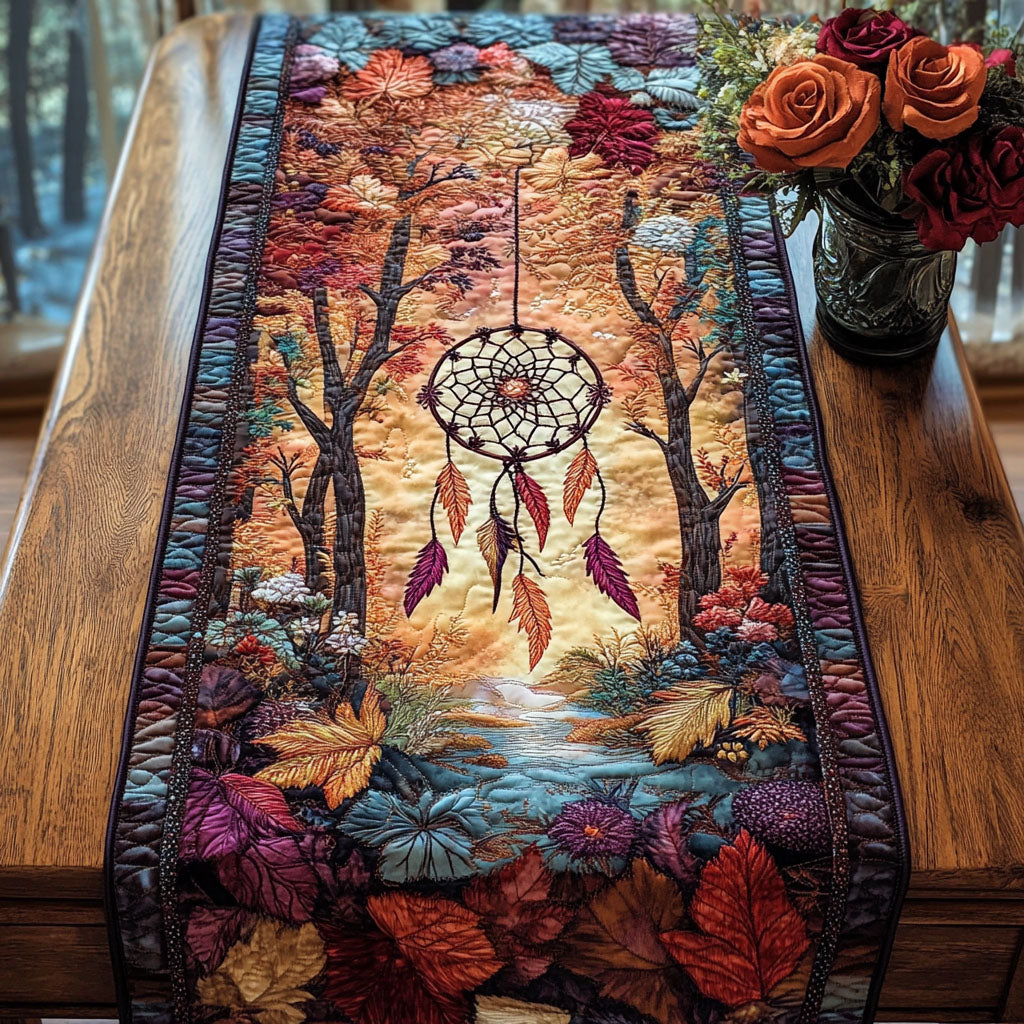 Autumn Serenity Quilted Table Runner NCU0NT3750
