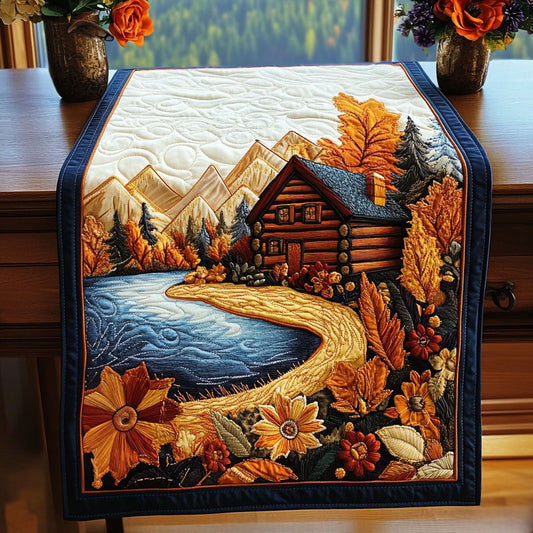 Autumn Serenity Quilted Table Runner NCU0NT4684
