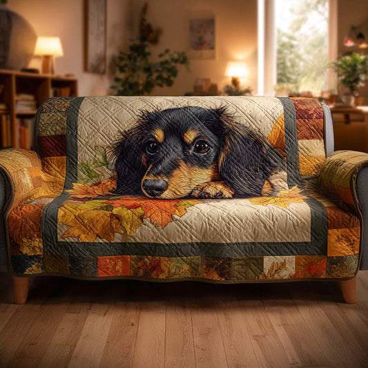 Autumn Snuggle Pup Quilted Sofa Cover NCU0XD1281