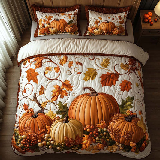 Autumn Spirit Dance 3-Piece Quilted Bedding Set NCU0NT8344