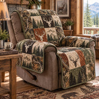Autumn Stag Cabin Quilted Sofa Cover NCU0DV10178