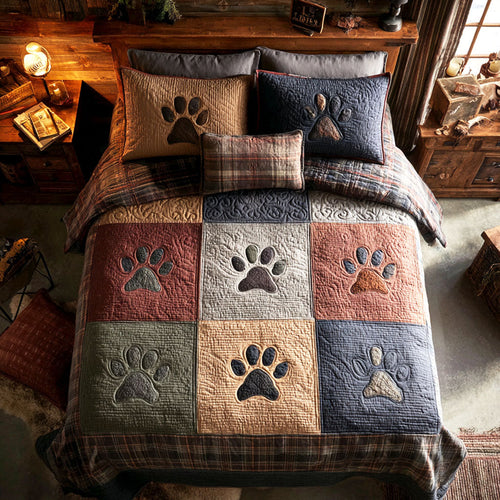 Autumn Steps 3-Piece Quilted Bedding Set NCU0TV1146