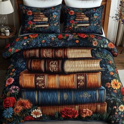 Autumn Stories 3-Piece Quilted Bedding Set NCU0VL1265