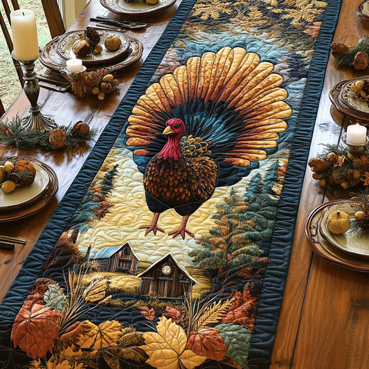 Autumn Strut Quilted Table Runner NCU0DV7392