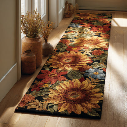 Autumn Sunflower Bloom Runner Carpet NCU0HH1006