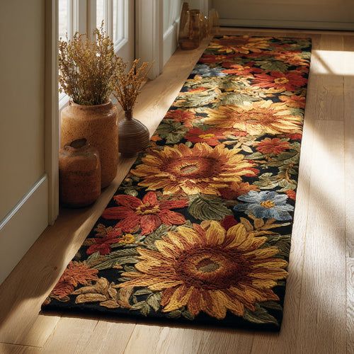 Autumn Sunflower Bloom Runner Carpet NCU0HH1006