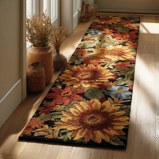 Autumn Sunflower Bloom Runner Carpet NCU0HH1006