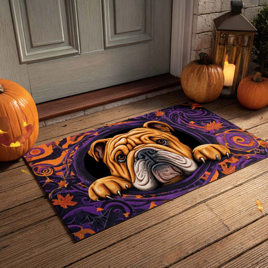 Autumn Swirl Bulldog Doormat NCU0XD831