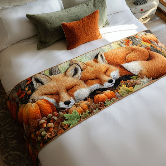 Autumn Tails Quilted Bed Runner NCU0PT8473