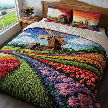 Autumn Trails 3-Piece Quilted Bedding Set NCU0NT5449