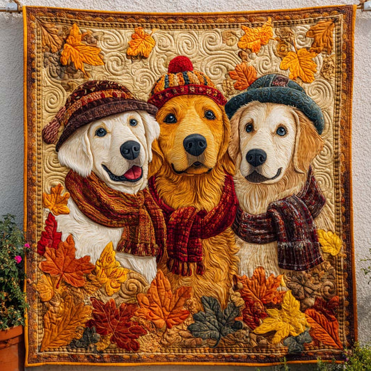 Autumn Trio Quilted Blanket NCU0NT8965