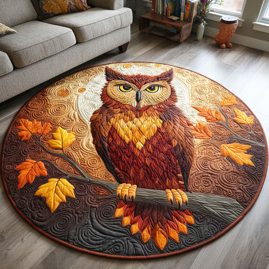 Autumn Watch Quilted Round Mat NCU0TD398