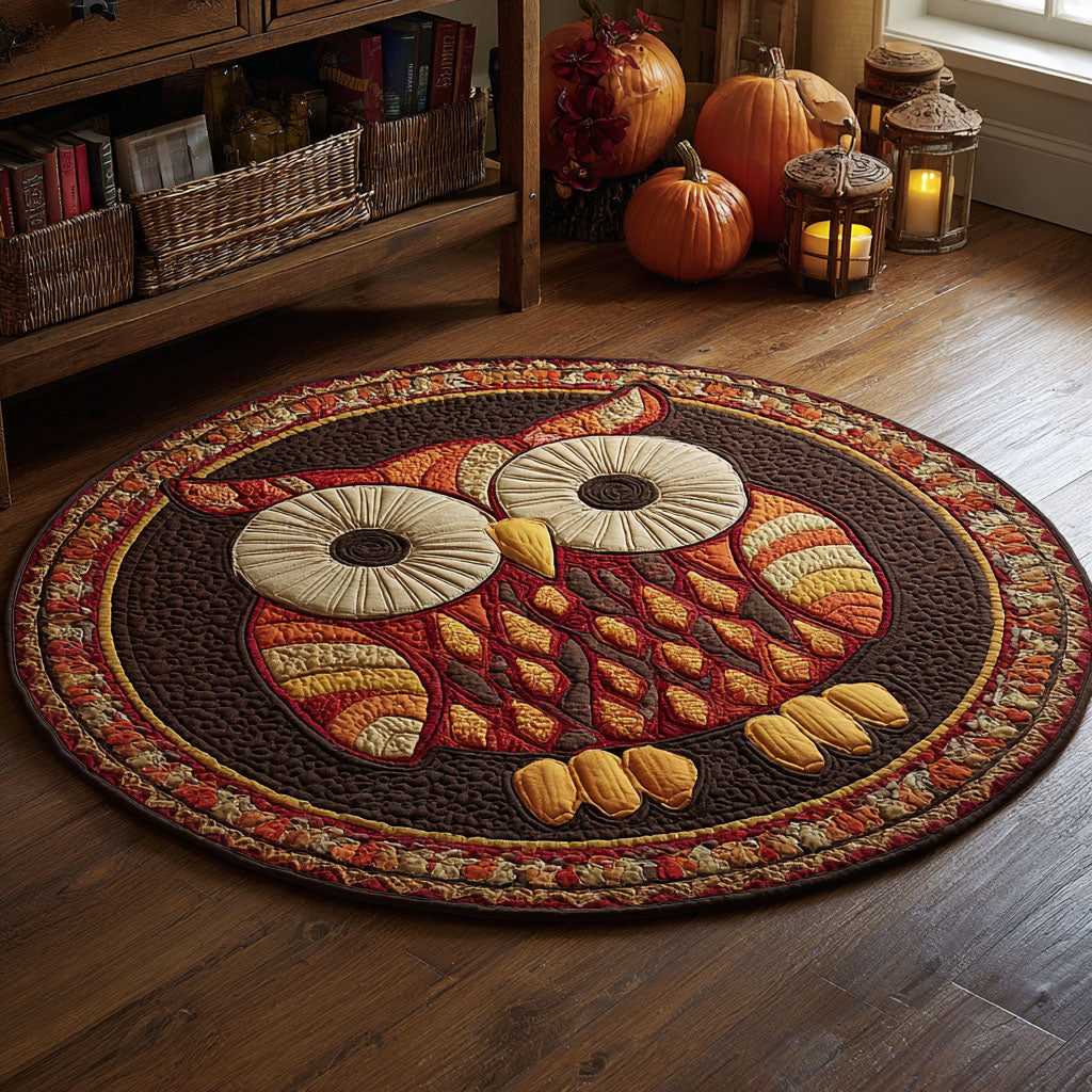 Autumn Watch Quilted Round Mat NCU0TV132