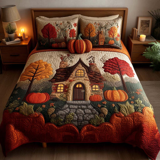 Autumn Winds 3-Piece Quilted Bedding Set NCU0TD041