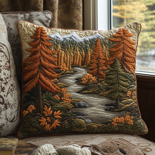 Autumn Woodland Majesty Quilted Pillow Case NCU0DV5412