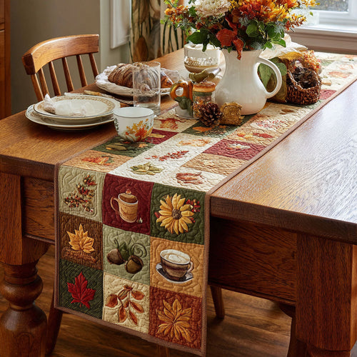 Autumn Woodlands Quilted Table Runner NCU0PT7805
