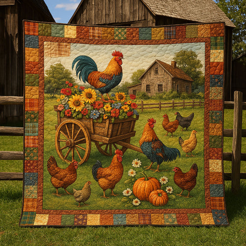 Autumn on the Farm Quilted Blanket NCU0PT5734
