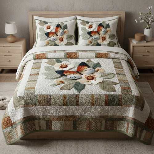 Autumnwing 3-Piece Quilted Bedding Set NCU0VL3326