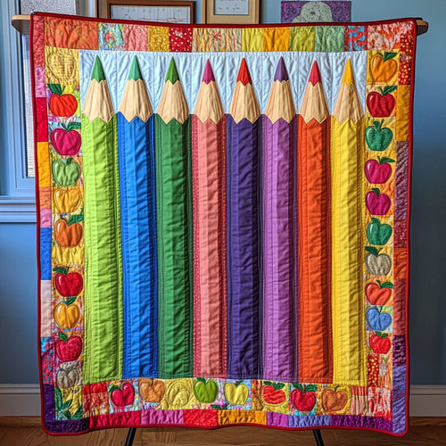 Back to School Brights Quilted Blanket NCU0PT7187