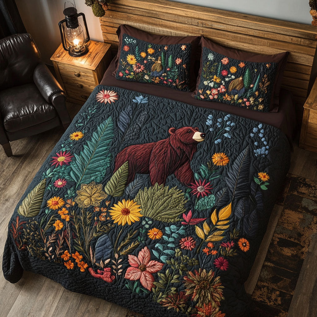 Backwoods Comfort 3-Piece Quilted Bedding Set NCU0PT8390