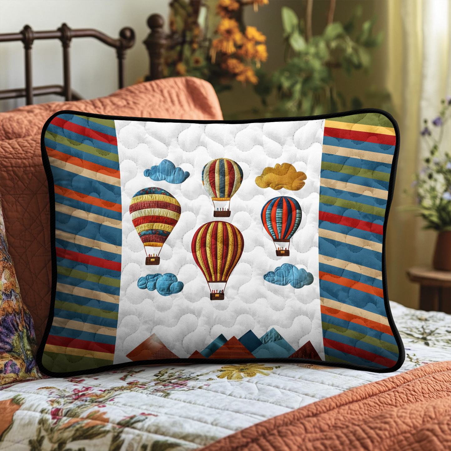 Balloon Breeze Quilted Bedding Pillow Case NCU0DK6359