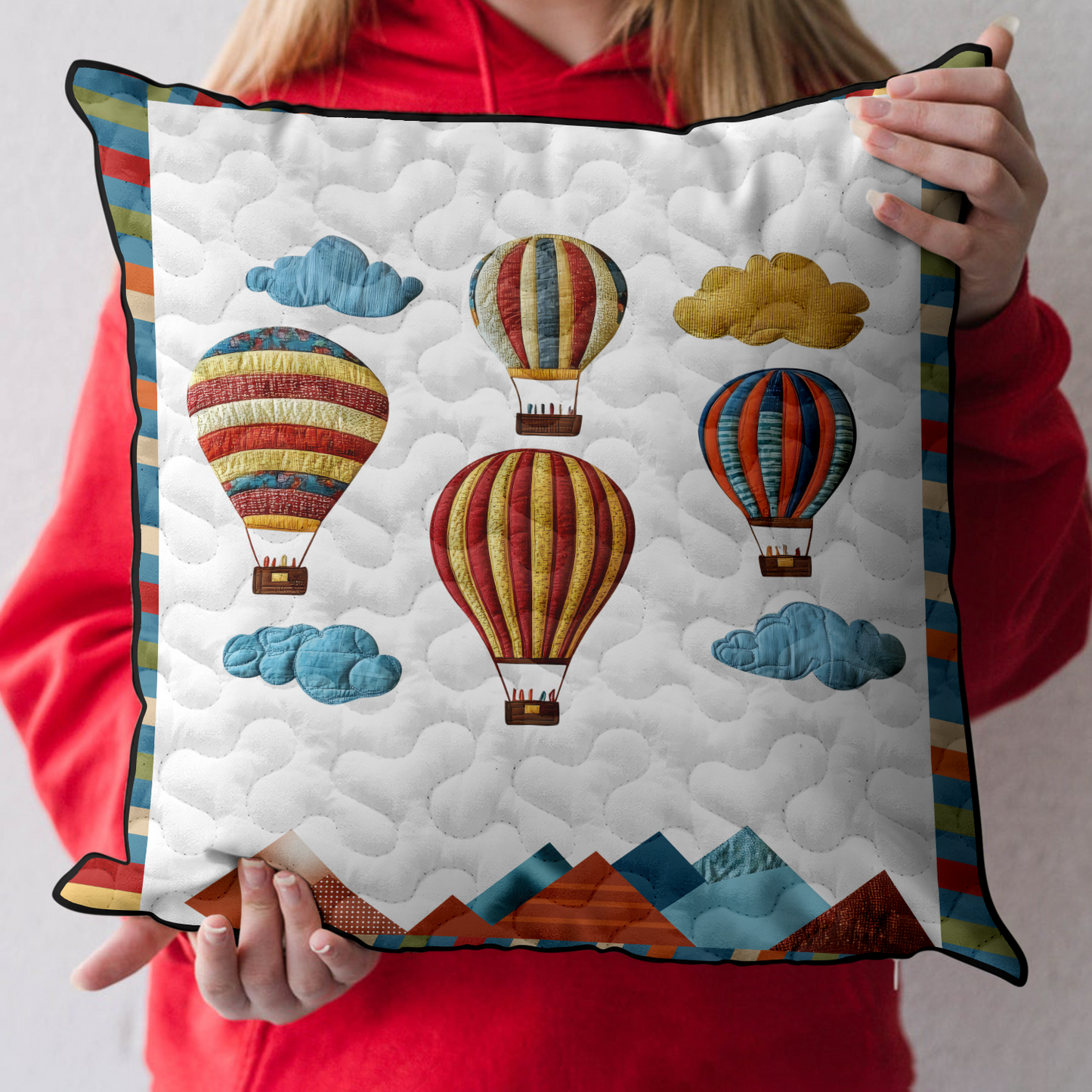 Balloon Breeze Quilted Pillow Case NCU0DK6352