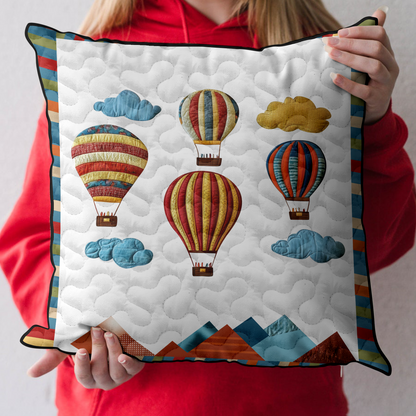 Balloon Breeze Quilted Pillow Case NCU0DK6352
