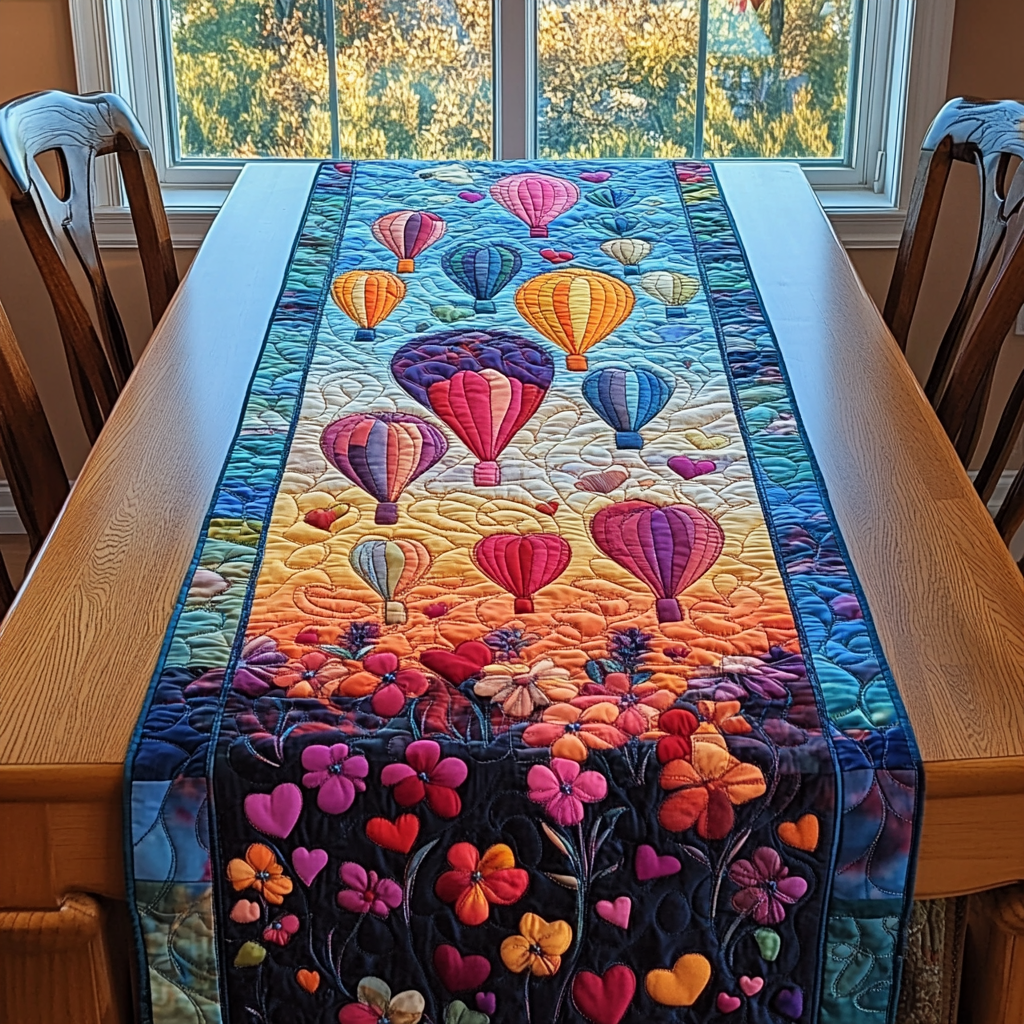 Balloons and Beyond Quilted Table Runner NCU0DV3403