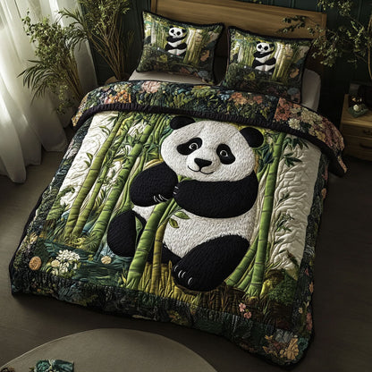 Bamboo Hug 3-Piece Quilted Bedding Set NCU0NT2876
