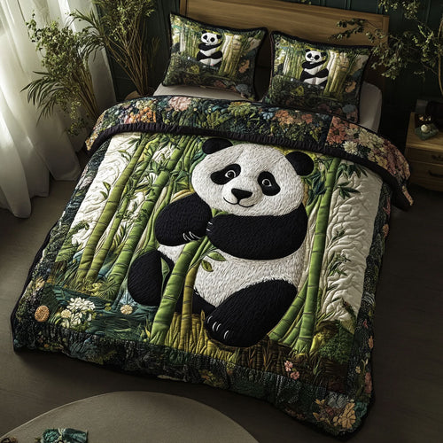 Bamboo Hug 3-Piece Quilted Bedding Set NCU0NT2876
