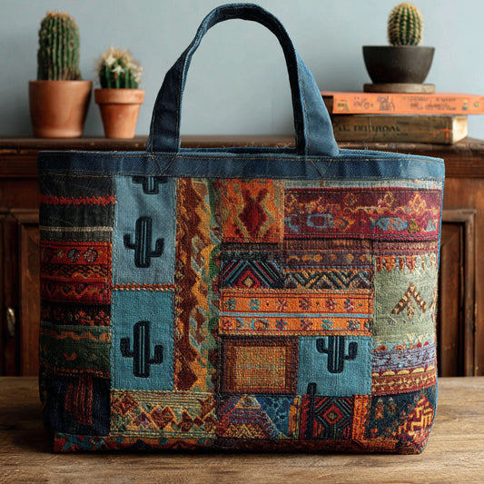 Barbed Wire Beauty Quilted Tote Bag NCU0PT8587