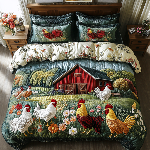 Barn Beauty 3-Piece Quilted Bedding Set NCU0VH3966