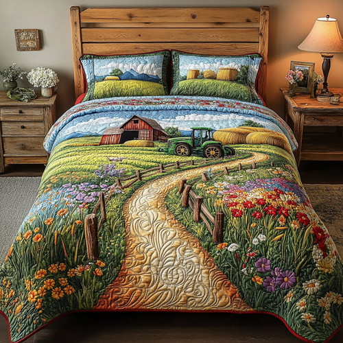 Barn Beauty 3-Piece Quilted Bedding Set NCU0VH4637