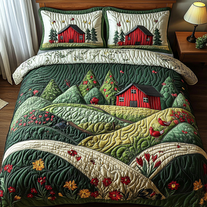Barn Bliss 3-Piece Quilted Bedding Set NCU0VH3867