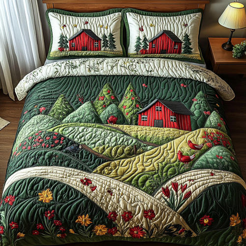 Barn Bliss 3-Piece Quilted Bedding Set NCU0VH3867