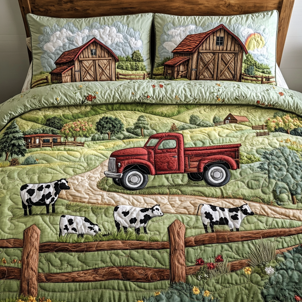 Barn Dreams 3-Piece Quilted Bedding Set NCU0VH3900