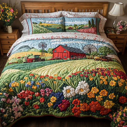 Barn Dreams 3-Piece Quilted Bedding Set NCU0VH4056