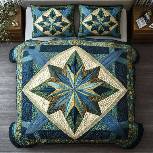 Barn Star Dream 3-Piece Quilted Bedding Set NCU0PT6828