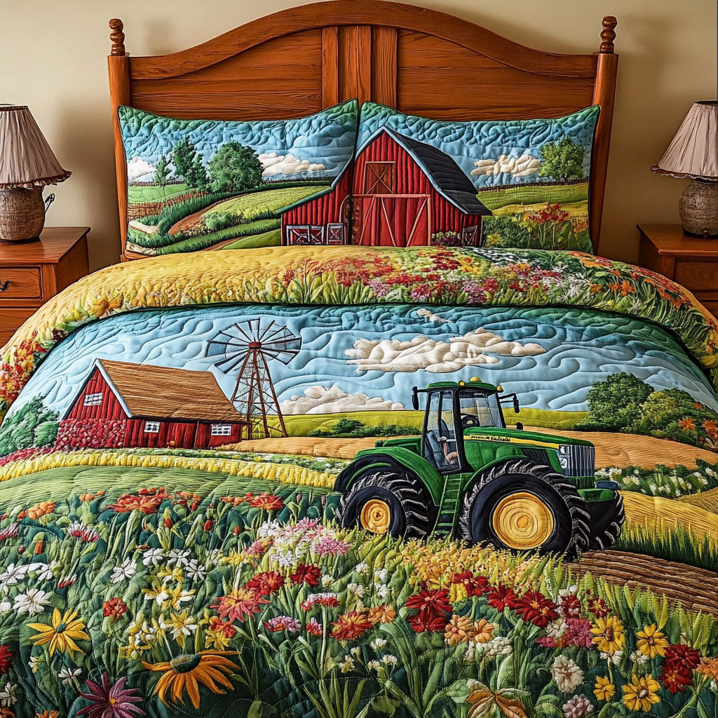 Barn and Bloom 3-Piece Quilted Bedding Set NCU0PT5648