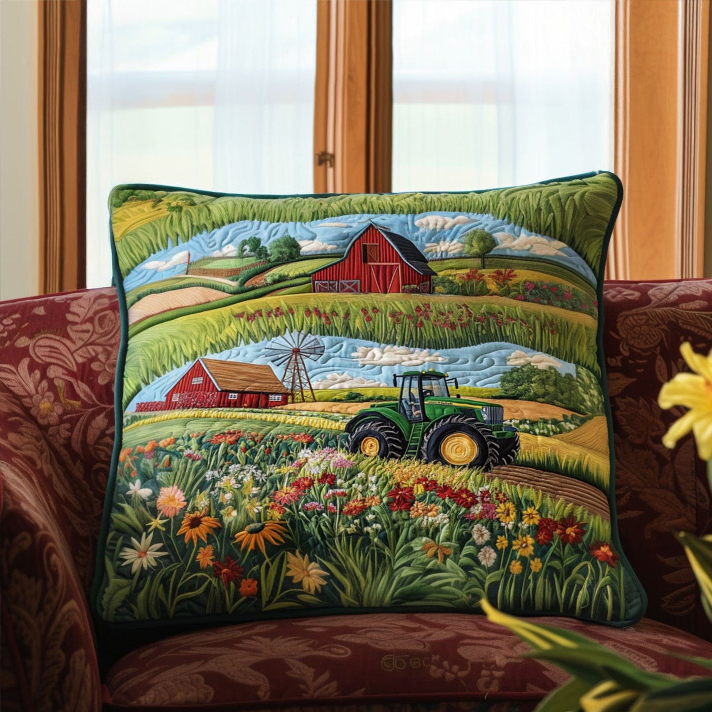 Barn and Bloom Quilted Pillow Case NCU0PT5988