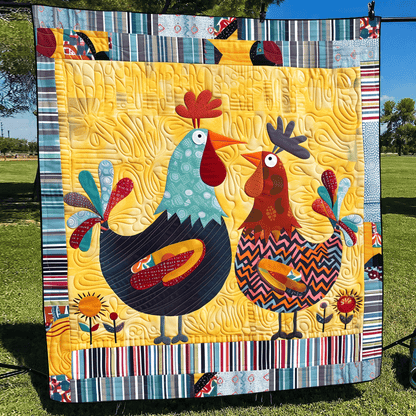 Barnyard Couple Quilted Blanket NCU0TH956