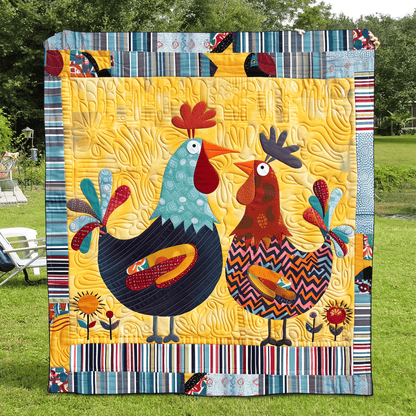 Barnyard Couple Quilted Blanket NCU0TH956