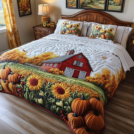 Barnyard Bloom 3-Piece Quilted Bedding Set NCU0NT8982