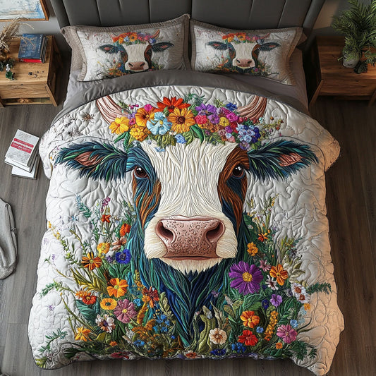 Barnyard Bloomers 3-Piece Quilted Bedding Set NCU0PT5717