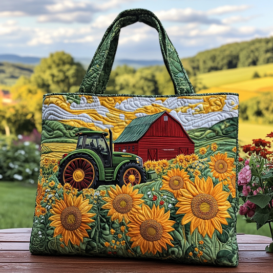 Barnyard Gold Quilted Tote Bag NCU0VL2730