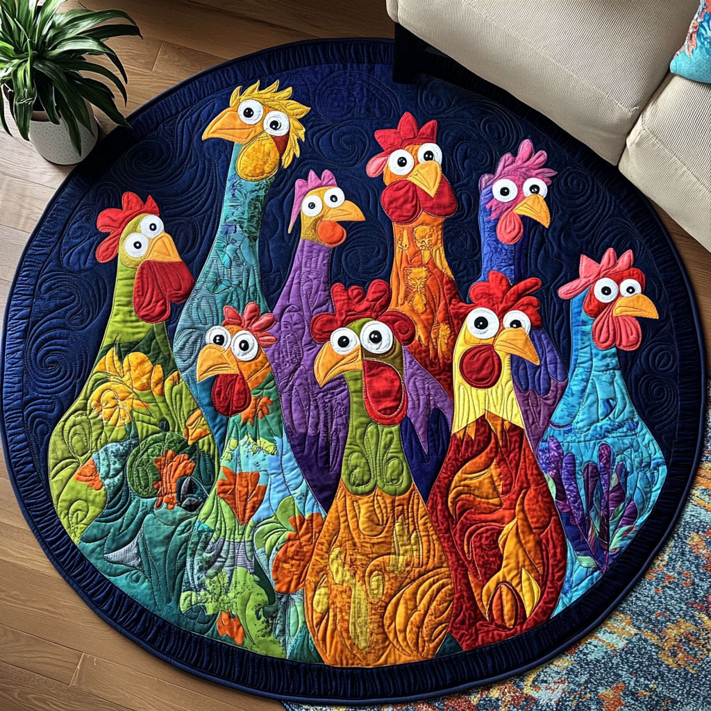 Barnyard Majesty Quilted Round Mat NCU0PT959