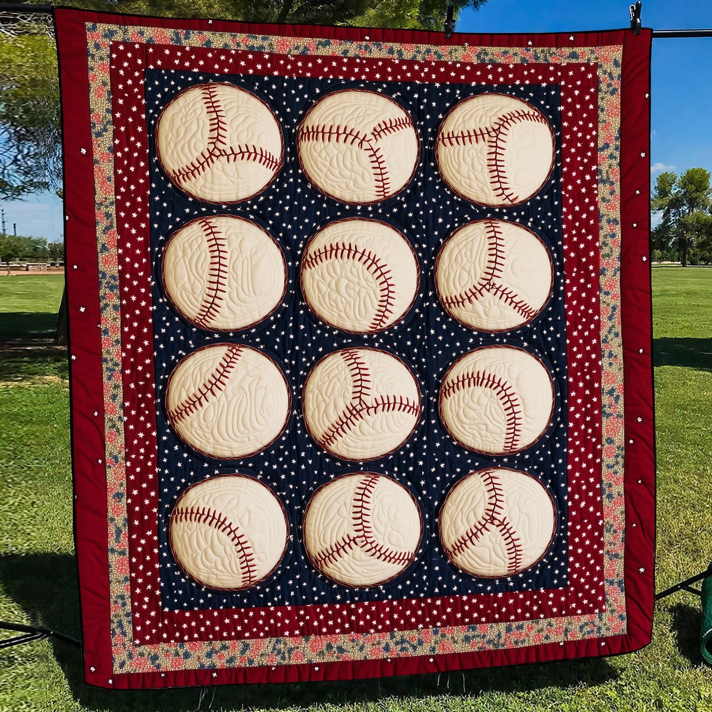 Baseball Fever Quilted Blanket NCU0TH1455