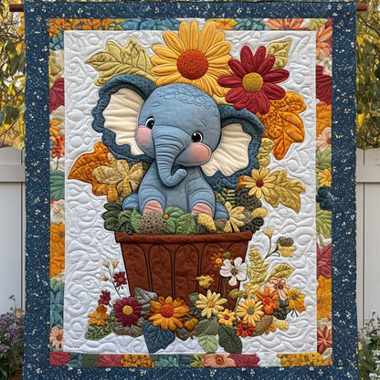 Elephant Quilted Blanket NCU0VT188